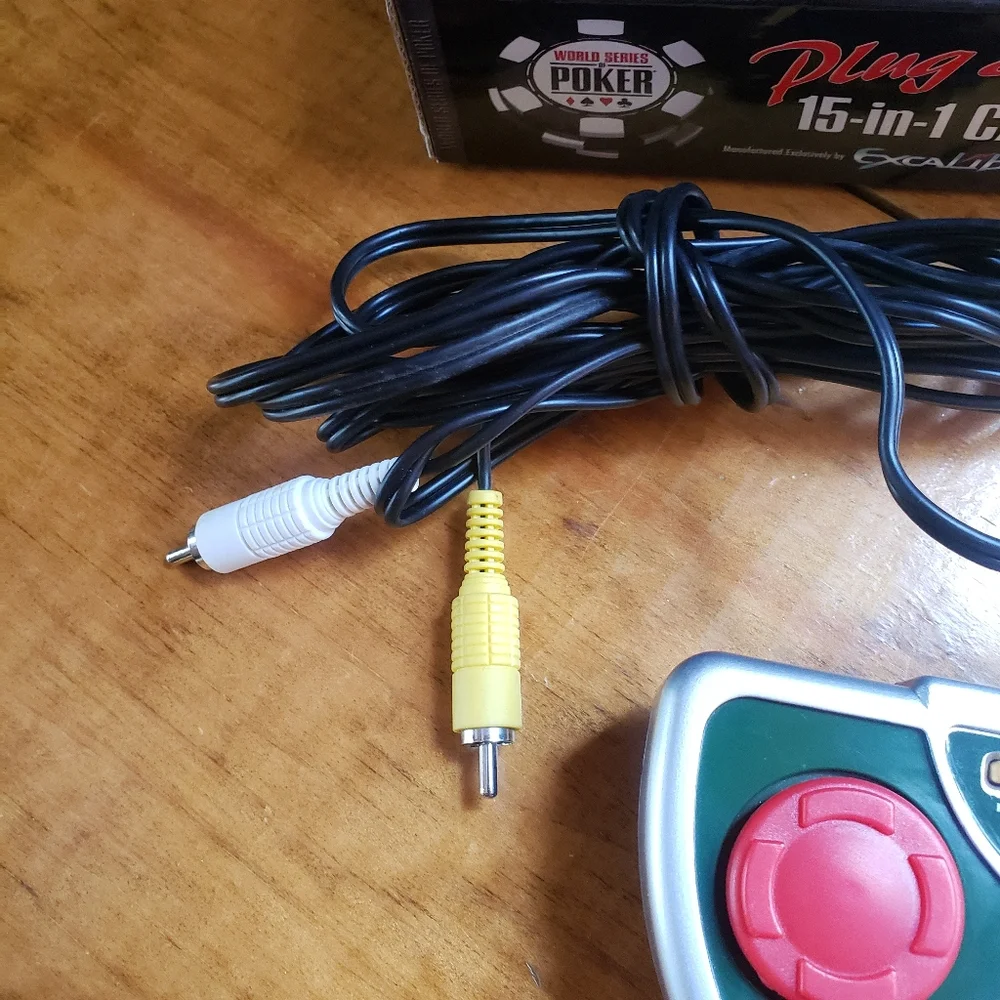 World Series of Poker Plug and Play 15 in 1 Casino Games Handheld System TV View